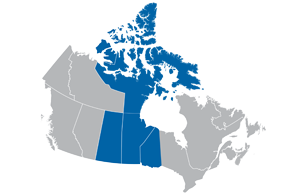Image of Central Canada Regional Map